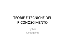 TEORIE E TECNICHE DEL RICONOSCIMENTO - clic