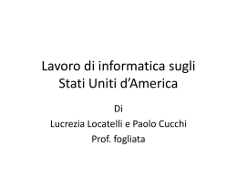 USA di Lucrezia Locatelli e Paolo Cucchi della 3D
