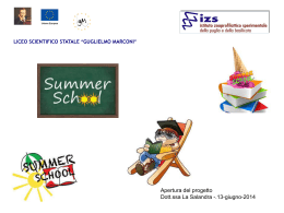 summer school - Liceo Marconi