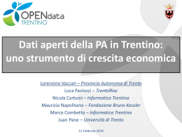 Open Data in Trentino