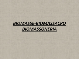 Biomasse, biomassoneria, biomassacro