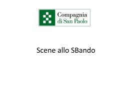 Diapositiva 1 - Compagnia di San Paolo