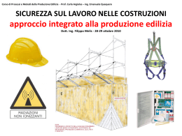 Corso di Processo e Metodi della Produzione Edilizia