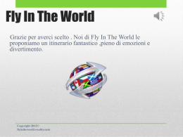 Presentazione - Fly In The World - Home