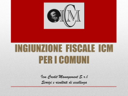 Ingiunzione Fiscale - ICM Credit Management