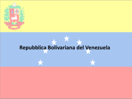 Venezuela & le variabili - Dipartimento di Scienze sociali e politiche