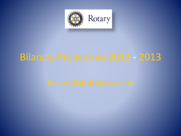 Bilancio Preventivo 2012