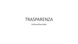 TRASPARENZA - alfabetico dei docenti 2009