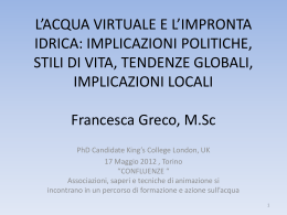 Francesca Greco, M.Sc