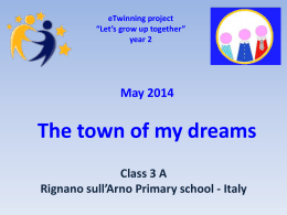 eTwinning project *Let*s grow up together* year 2