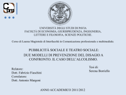 serena borriello - Cim - Universit&agrave; degli studi di Pavia