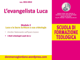 03_I titoli cristologici in Lc - don Marco Giordano