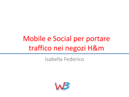Mobile e Social per portare traffico nei negzi H&m