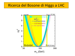 Ricerca del Bosone di Higgs a LHC
