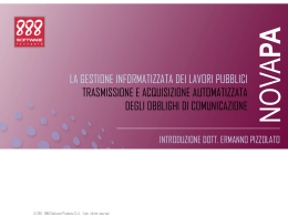 La gestione informatizzata dei Lavori Pubblici
