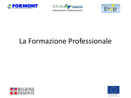 Caratteristiche della Formazione professionale