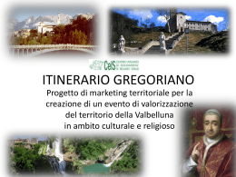 ITINERARIO GREGORIANO