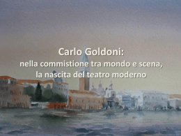 Cronologia della vita e delle opere di Carlo Goldoni
