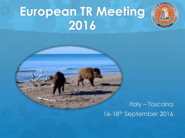 European TR Meeting 2016