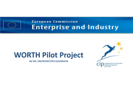 WORTH PROJECT Inception Meeting