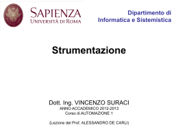 Lezione 08 - Dipartimento di Informatica e Sistemistica