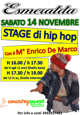 STAGE di hip hop - Country Sport Avellino