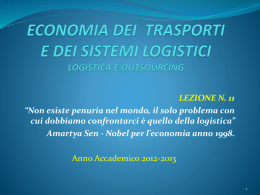 LOGISTICA - Università di Urbino