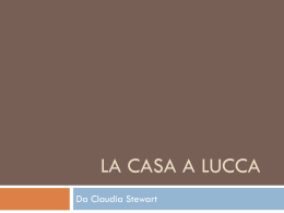 La Casa a Lucca - El wiki de la profesora PM / Bienvenidos!
