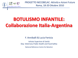 Botulismo Infantile: Collaborazione Italia-Argentina per