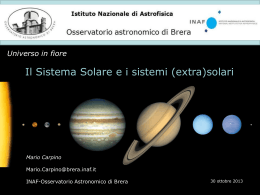 SistemaSolare2013 - Osservatorio Astronomico di Brera