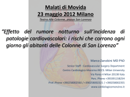 sugli effetti del rumore sulla salute