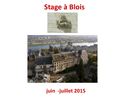 Stage à Blois
