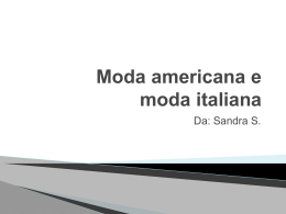 Sandra - la moda italiana contro la moda americana