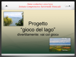 Progetto *gioco del lago* - Istitutocomprensivopanicale.it