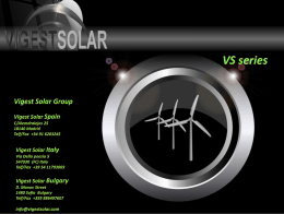 Diapositiva 1 - Vigest Solar