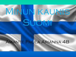 Minun kaunis Suomi di Paola Amante