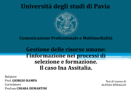 BENAGLIO ALESSIA - Cim - Università degli studi di Pavia