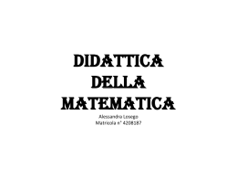 Didattica della matematica - matele-2014