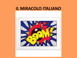 IL MIRACOLO ITALIANO