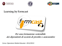 Presentazione Project Work Formcast Aziendale