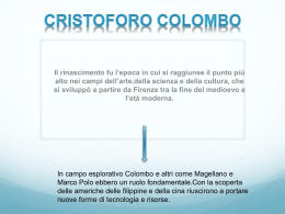 CRISTOFORO COLOMBO