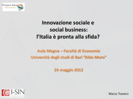 Innovazione sociale Bari_24 maggio