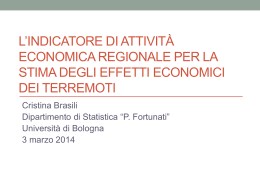 Presentazione di PowerPoint - Dipartimento di Scienze Statistiche