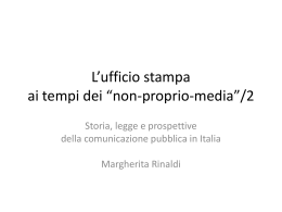 La comunicazione istituzionale-2 STORIA