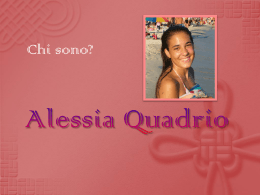 Presentazione Alessia Quadrio