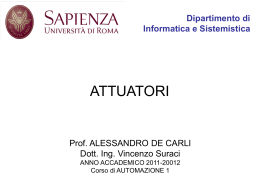 Nucleo Tematico #6 - Dipartimento di Informatica e Sistemistica