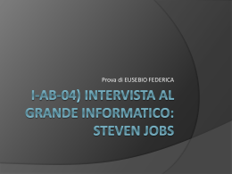 i-ab-04) intervista al grande informatico: steven jobs