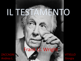 IL TESTAMENTO di wright (presentazione)