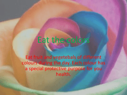 Eat the colors - il blog della seconda E