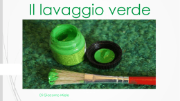 lavaggio verde - WordPress.com